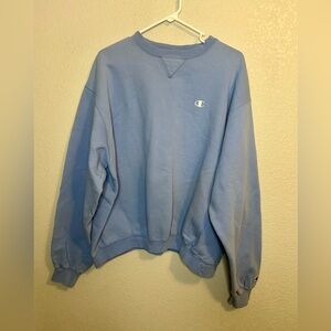 Champion Men's Crewneck Sweater - Light Blue XL